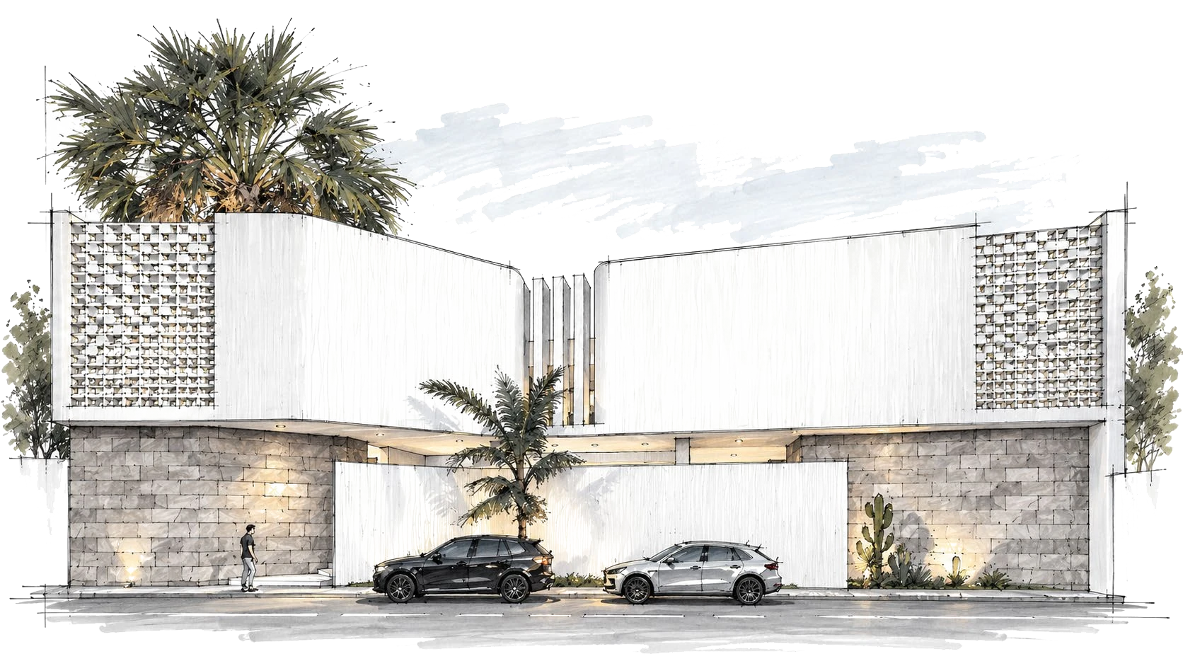 Dar Al-Mawj — architectural study 2