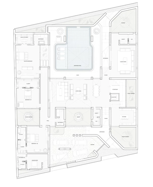Dar Al-Mawj — architectural study 3