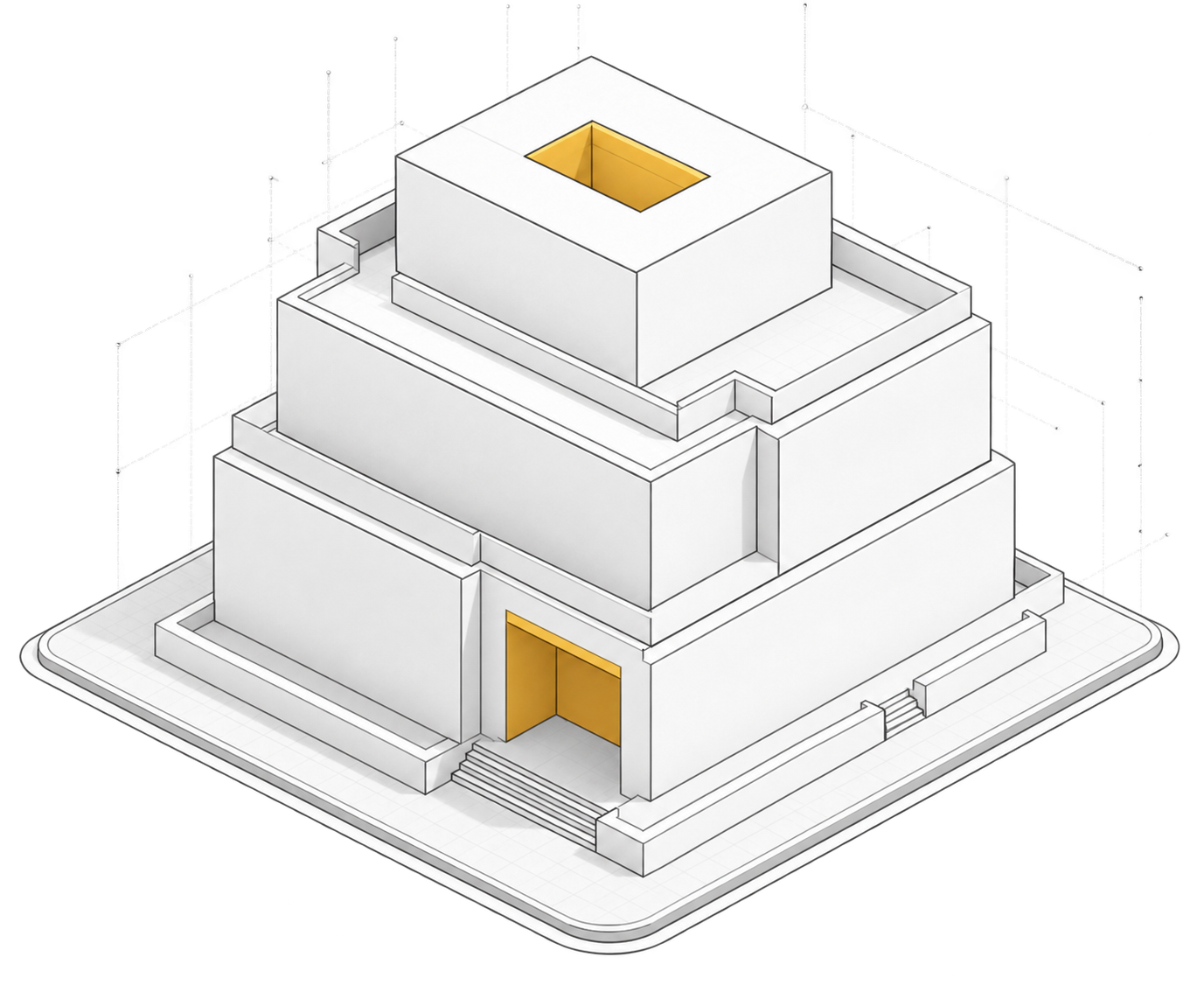 Architectural massing study